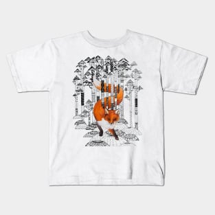 Fox in Forest Kids T-Shirt